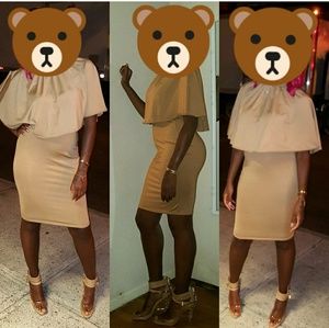 Used Tan Skirt set